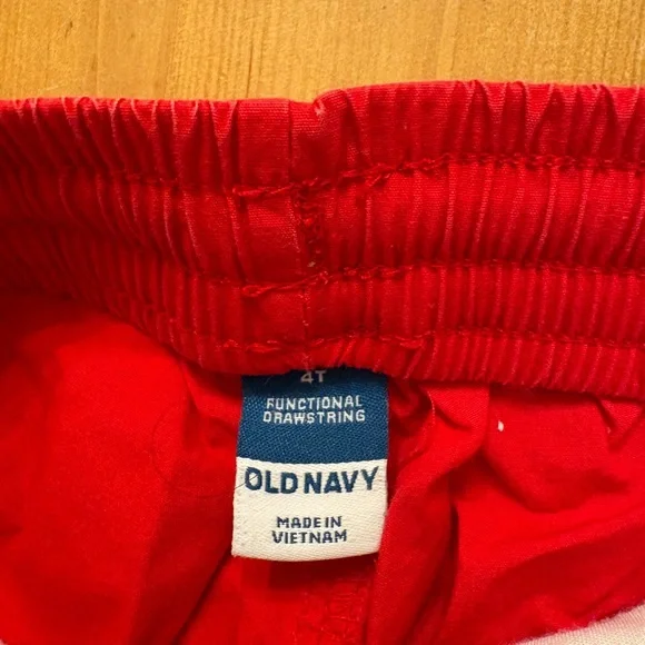Toddler Old Navy Red Drawstring Shorts - Picture 3 of 5